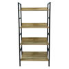 Imagen de Mueble estantería de hierro y MDF, 4 estantes, en caja, Berlina Home