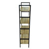 Imagen de Mueble estantería de hierro y MDF, 4 estantes, en caja, Berlina Home