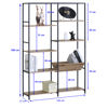 Imagen de Mueble estantería de hierro y MDF, 8 estantes, en caja, Berlina Home