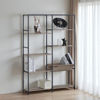 Imagen de Mueble estantería de hierro y MDF, 8 estantes, en caja, Berlina Home