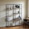 Imagen de Mueble estantería de hierro y MDF, 8 estantes, en caja, Berlina Home