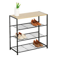 Imagen de Mueble organizador multiuso recibidor de hierro y MDF, en caja Berlina Home