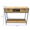 Imagen de Mueble organizador recibidor de hierro y MDF, con cajones, en caja Berlina Home