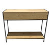 Imagen de Mueble organizador recibidor de hierro y MDF, con cajones, en caja Berlina Home