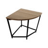 Imagen de Mesa redonda de hierro y MDF con 4 bancos, BEIGE, en caja Berlina Home
