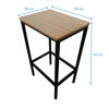 Imagen de Mesa barra desayunador de hierro y MDF con 2 butacas, en caja Berlina Home