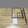 Imagen de Escritorio plegable de hierro y MDF con estante, en caja Berlina Home