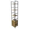 Imagen de Mueble estantería de hierro y MDF, 4 estantes, en caja, Berlina Home