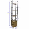 Imagen de Mueble estantería de hierro y MDF, 4 estantes, en caja, Berlina Home