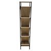 Imagen de Mueble biblioteca de hierro y MDF, 8 estantes diagonales, en caja Berlina Home