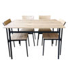 Imagen de Mesa con 4 sillas de hierro y madera, en caja Berlina Home