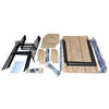 Imagen de Mesa con 4 sillas de hierro y madera, en caja Berlina Home