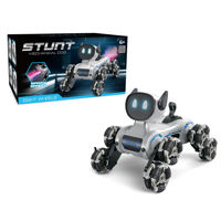 Imagen de Robot perro con control remoto, con luz sonido y movimiento, recargable y 2AA, en caja