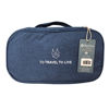 Imagen de Neceser para viaje de tela con cierre, varias reparticiones, Berlina Travel AZUL