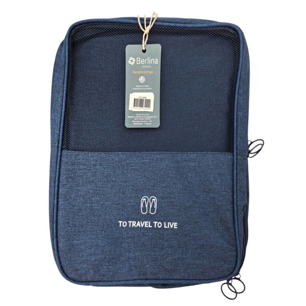 Imagen de Neceser para viaje de tela, ideal para zapatos, Berlina Travel AZUL