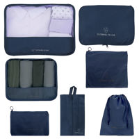 Imagen de Neceser para viaje de tela, 7 organizadores distintos, Berlina Travel AZUL