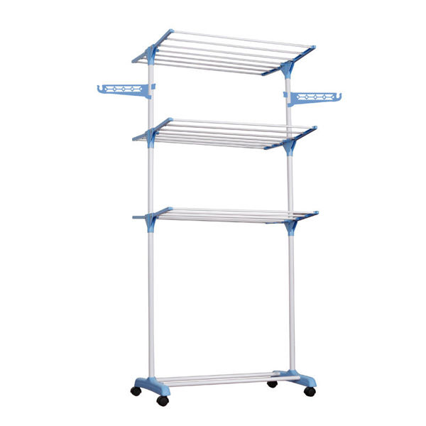 Imagen de Tendedero de ropa de pie, vertical de acero y plástico, en caja