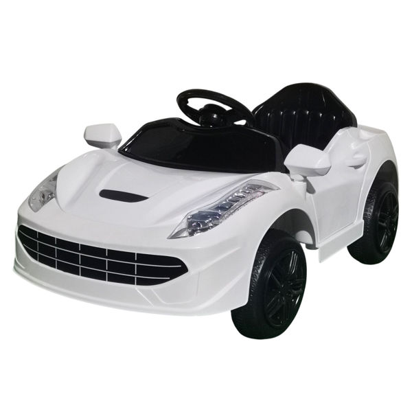 Imagen de Auto a batería, con control remoto, luz y sonido, 2 baterías de 6V c/u, en caja, varios colores