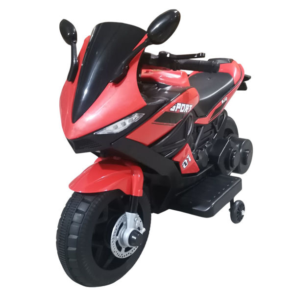 Imagen de Moto a batería, con luz y sonido, batería de 6V, en caja, varios colores