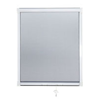 Imagen de Mosquitero enrollable 130x160cm, con marco de aluminio fijo, para encastrar, en caja, Berlina Home