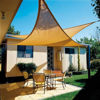 Imagen de Toldo vela de poliéster, recubierto de PU, UPF 50+, 3x3x3m en bolsa BEIGE, Berlina Outdoor