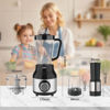 Imagen de Licuadora juguera 1.5L, 2 velocidades con mini procesadora o molinillo de café y semillas, vasos de plástico, 350W, en caja WINNING STAR