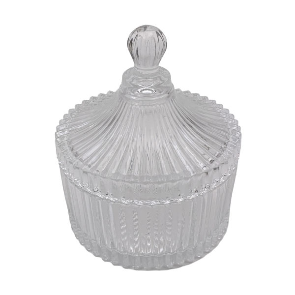 Imagen de Caramelera de vidrio labrado, en caja