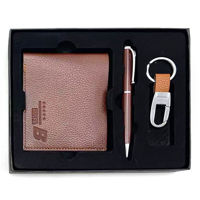 Imagen de Billetera de caballero, llavero y lapicera, en caja
