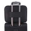 Imagen de Maletín portafolio Berlina, NEGRO, con enganche para valija, correa para ajustar ropa, bolsillo interior con cierre