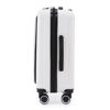 Imagen de Valija Berlina chica BLANCO, rígida, carry on, con bolsillo exterior para laptop, ruedas omnidireccionales 360, manija telescópica, tranca numérica, correa para ajustar ropa, bolsillo interior con cierre