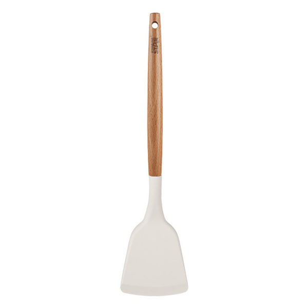 Imagen de Espátula de silicona con mango de madera, en cartón, WINNING STAR