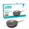 Imagen de Sartén wok antiadherente 24cm con tapa de vidrio, compatible con todo tipo de hornalla, en caja, WINNING STAR