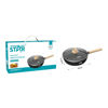 Imagen de Sartén wok antiadherente 24cm con tapa de vidrio, compatible con todo tipo de hornalla, en caja, WINNING STAR