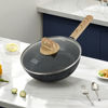 Imagen de Sartén wok antiadherente 24cm con tapa de vidrio, compatible con todo tipo de hornalla, en caja, WINNING STAR