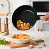 Imagen de Sartén wok antiadherente 24cm con tapa de vidrio, compatible con todo tipo de hornalla, en caja, WINNING STAR