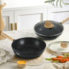 Imagen de Sartén wok antiadherente, con tapa de vidrio, 24cm compatible con todo tipo de hornalla, en caja, WINNING STAR