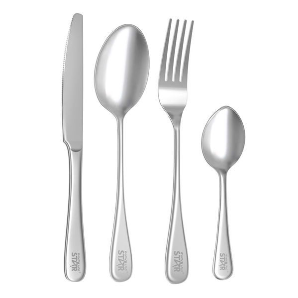 Imagen de Cubiertos juego x24 acero inoxidable, en caja, WINNING STAR