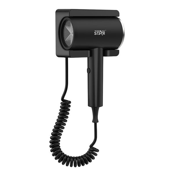 Imagen de Secador de pelo con soporte para pared, 1600W, en caja, WINNING STAR