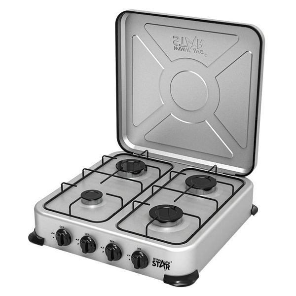 Imagen de Anafe a gas, 4 quemadores, portátil, en caja, WINNING STAR