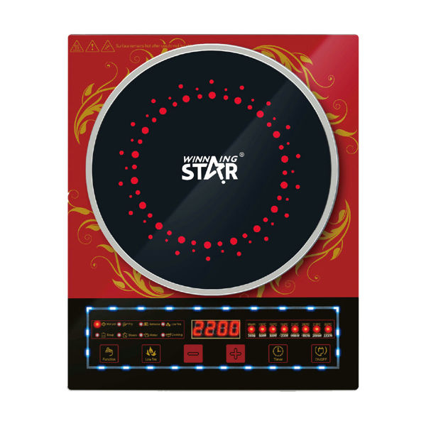 Imagen de Anafe eléctrico, 1 quemador vitrocerámica por inducción, 2200W, en caja, WINNING STAR