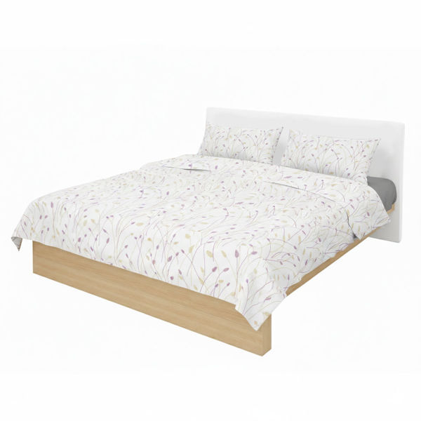 Imagen de Sábanas Queen size Berlina by Teka, con diseño, 158x198x30 250x220 50x70cm, set de 4 piezas 50% poliéster 50% algodón, 160 hilos, en sobre de PVC