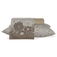 Imagen de Sábanas Queen size Berlina by Teka, con diseño, 158x198x30 240x250 50x70cm, set de 3 piezas 100% algodón, 120 hilos, en sobre de PVC