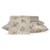 Imagen de Sábanas Queen size Berlina by Teka, con diseño, 158x198x30 250x220 50x70cm, set de 4 piezas 50% poliéster 50% algodón, 160 hilos, en sobre de PVC