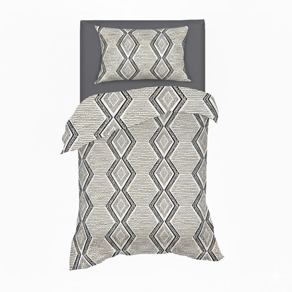 Imagen de Sábanas 1 plaza Berlina by Teka, con diseño, 88x188x30 140x220 50x70cm, set de 3 piezas 100% algodón, 120 hilos, en sobre de PVC