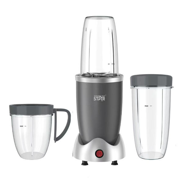 Imagen de Licuadora, procesadora, 1L vasos de acrílico de 3 tamaños distintos, 900W, en caja, WINNIG STAR