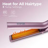 Imagen de Planchita de pelo, 2 barriles de cerámica, temperatura regulable, 34W en caja, WINNING STAR