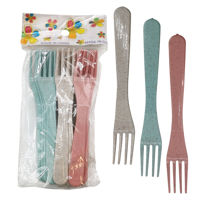 Imagen de Tenedor de plástico, x12, varios colores