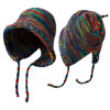 Imagen de Gorro de adulto tejido, cubre orejas con lazo