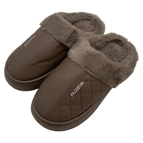 Imagen de Pantuflas de adulto, de cuerina, 40/41-42/43-44/45  suela de EVA, varios colores