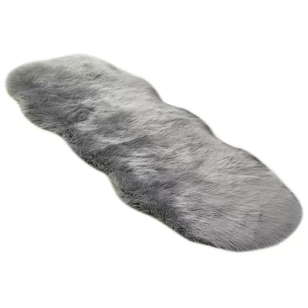 Imagen de Alfombra peluda, irregular, varios colores